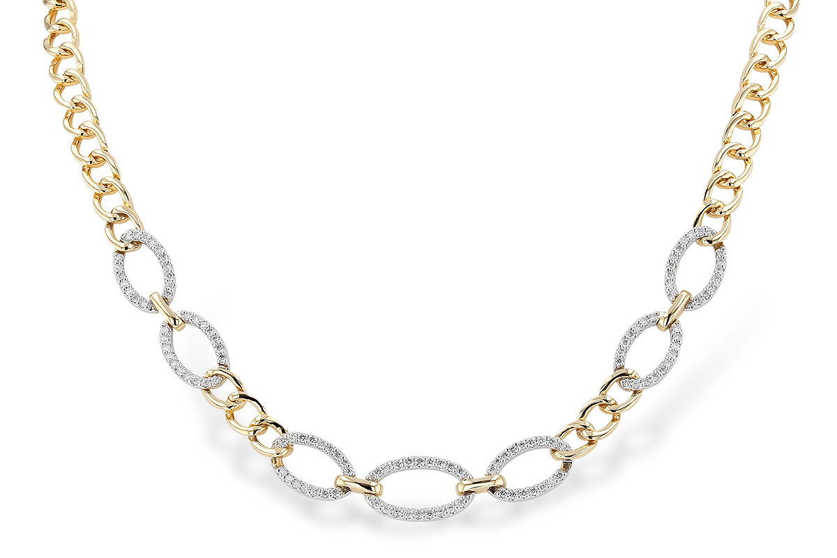 A292-66224: NECKLACE 1.12 TW (17")(INCLUDES BAR LINKS)