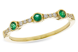 C293-58042: LDS WED RG .11 EMERALD .20 TGW