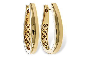 C293-60806: GOLD EARRINGS (22MM)
