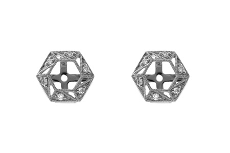 E019-08924: EARRING JACKETS .08 TW (FOR 0.50-1.00 CT TW STUDS)
