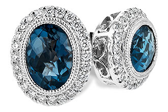 E208-10742: EARR 1.76 LONDON BLUE TOPAZ 2.01 TGW