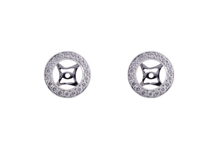 F202-69842: EARRING JACKET .32 TW (FOR 1.50-2.00 CT TW STUDS)