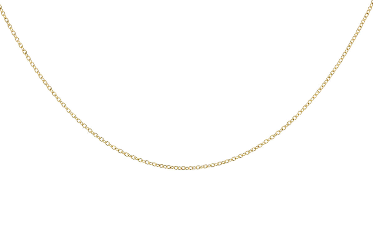 F292-70760: CABLE CHAIN (18IN, 1.3MM, 14KT, LOBSTER CLASP)