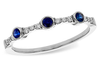 G293-58042: LDS WED RG .16 SAPPHIRE .25 TGW