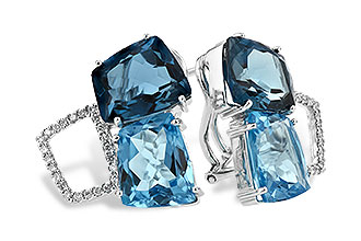 H207-21723: EARR 10.80 BLUE TOPAZ 11.00 TGW