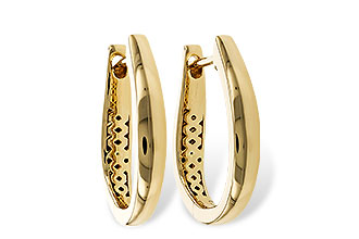 H293-60805: GOLD EARRINGS (17MM)