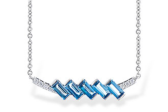 L291-80796: NECK .75 LONDON BLUE TOPAZ .80 TGW