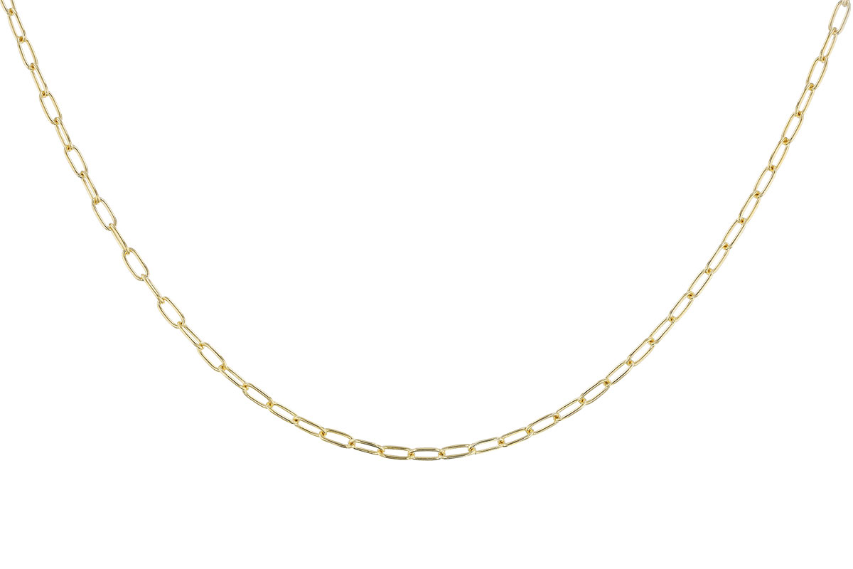 M292-69878: PAPERCLIP SM (18", 2.40MM, 14KT, LOBSTER CLASP)