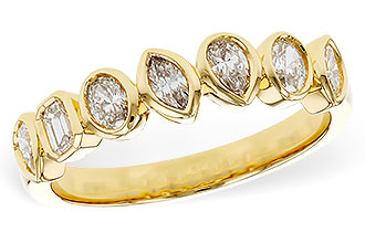 M293-61723: LDS DIA WED RG .62 TW FANCY CUT DIAS